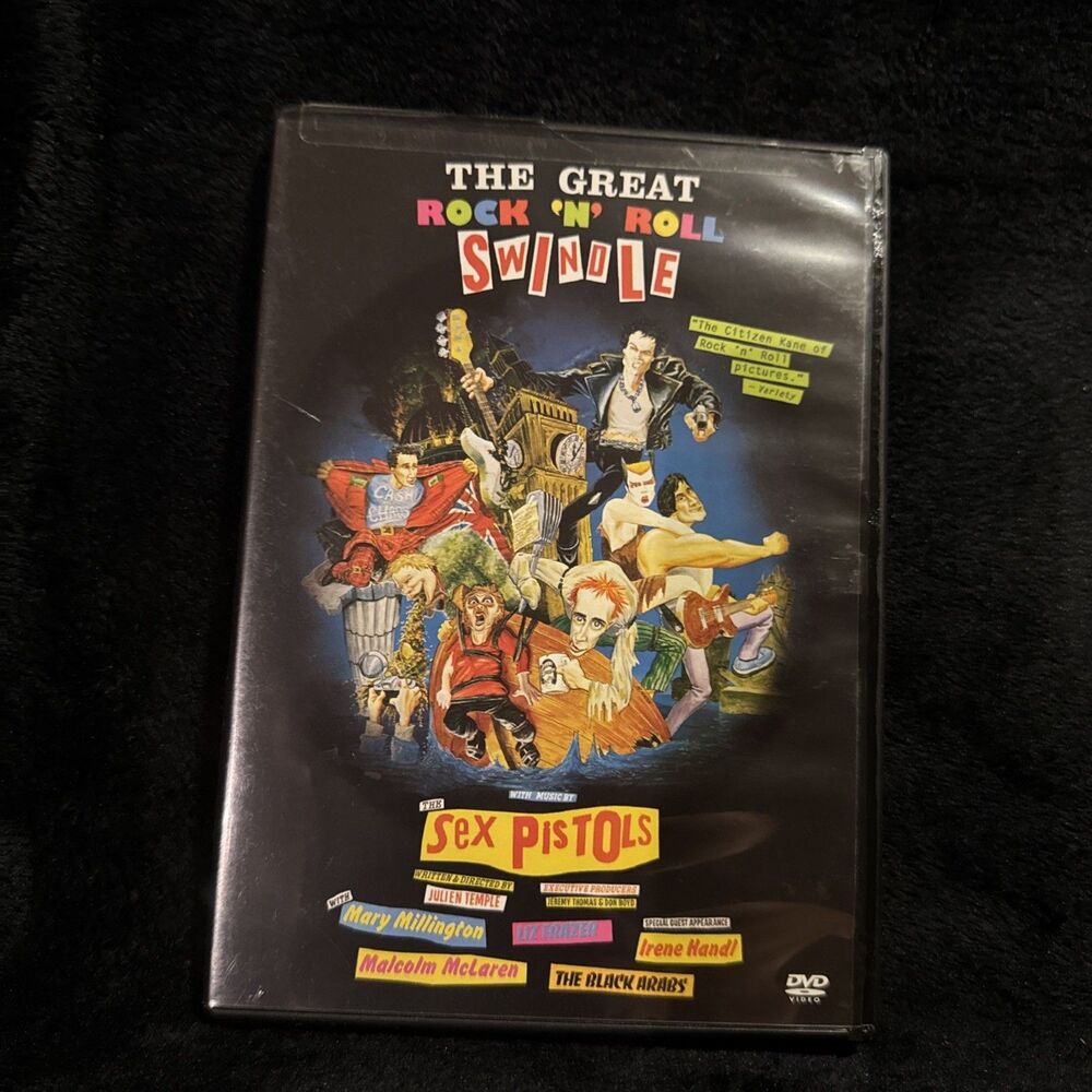 The Great Rock 'n' Roll Swindle Vintage 1980 Sex Pistols Punk Movie DVD
